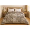 GBiancheria Trapunta Matrimoniale Invernale 250x250 cm - Piumone Caldo Due Piazze 300 g/m², Piumino Anallergico e Traspirante in Morbida Microfibra, Coperta Letto Moderna con Fantasie Colorate (Shabby Love)