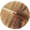 FytStycale Coperchio per Wok Coperchio Universale per Pentole E Padelle Utensile da Cucina in Legno di Abete con Manico Grande Adatto per Uso Domestico E Profes, Diametro 34cm
