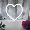 HFHungkeong Insegna al neon a LED a forma di cuore, luce al neon per ragazze, decorazione per camera da letto, dormitorio, USB o alimentato a batteria, per matrimonio, San Valentino, festa della mamma,