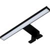 Kwazar Leuchte Kwazar - Lampada da Parete Interna LED per Specchio da Bagno, Lampada LED per Ambienti Umidi, 5W, Larghezza 30cm, Bianco Neutro 4000 K, IP44, 230V - Basso Consumo Energetico, ANITA Noir