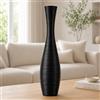 Leewadee Grande Vaso da Terra 50 cm - Alto Poliresina per Erbe della Pampa, Fiori Secchi & Freschi