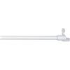 CINTACOR | Aste per Tende Senza Forare, Bacchette a Molla, Bastoni per Tende Allungabili Decorative con Ganci Finestre, Installazione Facile a Pressione | Diametro 9mm | 1 unit | Tappo Bianco, 50-80cm