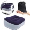 Plliocse Cuscino gonfiabile per sedia, piccolo, gonfiabile, da campeggio, portatile, con borsa portaoggetti, per sedie, viaggi, campeggio (stile 1, blu navy)