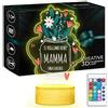 Maverton Lampada personalizzata a Led - Cornice foto con illuminazione multicolore - Idea regalo mamma compleanno - Lastra Acrilica con stampa foto personalizzata - Per la festa della mamma