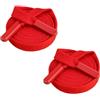Globellapro 2 Pezzi di Corda Rossa Universale da 140CM con Coulisse Grande per Sostituzione, Corda con Coulisse Piatta da 1CM con Estremità a Chiusura in Metallo per Felpe, Pantaloni