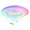 Fogmiea 𝐅𝐨𝐠𝐦𝐢𝐞𝐚 Ventilatore da soffitto con luce φ49cm, luce LED RGB con telecomando, 6 velocità, dimmerabile in modo continuo, con timer