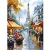 QENSPE 5D Diamond Painting Parigi, Kit per Diamond Painting Adulti, Fiorista Pittura Diamante Fai da Te Painting Kit Completo, Decorazione per Casa e Pareti 30x40cm