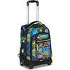Mitama Zaino Trolley M-Power UrbanEvo, Spallacci a scomparsa, Bambini e Bambine, Tasca Porta Borraccia, Doppio uso, Maxi Capienza, blu