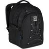 Mitama Zaino Scuola Medie, Superiori #BDBF LightDark, Triplo Scomparto Extra Capienza, Ragazzi e Ragazze, Tasca Porta Borraccia e Porta PC, Schienale Imbottito, nero