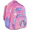 Mitama Zaino Scuola Elementare New Plus UniDream, Extra Capienza, Bambini e Bambine, Tasca Porta Borraccia, Schienale Imbottito, fuchsia