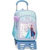 Disney Joumma Frozen In This Together Zaino Scolastico Doppio Scomparto with Viola Trolley 30x40x13 cm Poliestere 15.6L