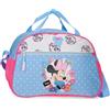 Disney Joumma Disney Minnie Flowers Azzurro Borsa da Viaggio 40x28x22 cm Poliestere 24.6L