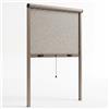 MAKA Zanzariera a Rullo Riducibile Avorio Bronzo 80x170 100x170 Kit Installazione PVC