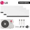 LG ELECTRONICS Climatizzatore 9000+9000+9000 trial split LG Dualcool DELUXE WiFi A+++/A++