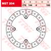 TRW Disco freno con omologazione ABE MST204,DIAM.276 MM,FISSO