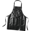 Baoblaze Grembiule da lavoro in PU con 6 tasche anteriori, grembiule multiuso da officina per falegname, pittore, cameriere, barbiere, giardinaggio, Nero