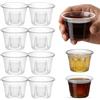 CHEF ROYALE 50 bicchieri trasparenti Jager Bomb da 25 ml, riutilizzabili, bicchieri di plastica per compleanni e matrimoni, bicchieri da degustazione campioni marcati CE, perfetti per gelatine