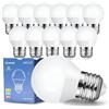 EX UP Lampadine a LED E27 G45 6W, Luce Naturale 4200K Lampadina Attacco Grande Bulbo Piccolo,Base Classic Risparmio Energetico(Equivalenti a 40W),550lm Non Dimmeriabile Nessun Sfarfallio Lampada Pacco da 12