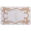 Blanc Mariclo Blanc Mariclò Tappeto bagno in cotone con fiocchi dorati 50x80 cm