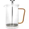 Brandani 51240 TISANIERA BRIDGE AMBRA VETRO 350 ML, 10.5x7x16h cm