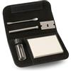 Weedness Kit di Estrazione con Tubo Specchio Coltello Misuratore e Cucchiaio Pelle 5-Pezzi Flacone di Conservazione - Tubo Misuratore Sniffer Tubo Snuff