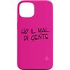 dolceSenso URBAN Custodia per iPhone 13 Ho il mal di gente | Marca dolceSenso URBAN testo nero