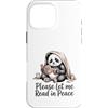 Panda Reading Peace Bookworm Custodia per iPhone 16 Pro Max Panda Reading Per favore Lasciami leggere in pace