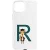 Timowo Studio Custodia per iPhone 15 Plus Giraffa Diploma Lettera R Alfabeto Animale