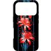Otaku Gifts Anime & Manga Aesthetic Custodia per iPhone 17 Pro Fiore giglio ragno rosso in stile estetico grunge harajuku