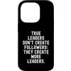 Leadership Development Mindset Custodia per iPhone 14 Pro i veri leader non creano seguaci creano più leader