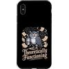 Physics Owl Coffee Nerd Science Humor Custodia per iPhone XS Max Teoricamente funzionante Gufo Fisica Caffè Umorismo