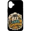Jimbeels Custodia per iPhone 16 Plus Bee Yard Supervisor umorismo apicoltore