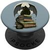 Moonlit Romantasy Society Romantasy - Lettore, motivo: gatto nero e ali di drago PopSockets PopGrip Adesivo
