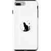 Simmon's Merch Custodia per iPhone 7 Plus/8 Plus Gatto Luna Piena Dolce Gatto Stuff Casual Kitty Vibes Graphic Art