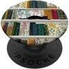 Book Shelf Flower Plants Cat Phone Grip Book Shelf Flower Plants Cat PopSockets PopGrip Adesivo