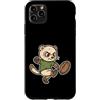 rugby ferret kick cute rugby oval ball s Custodia per iPhone 11 Pro Max Cartone animato Rugby Furetto Calcio