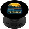 Wilderness Explorer Graphics Design retrò per esterni del parco nazionale dei Voyageurs PopSockets PopGrip Adesivo