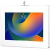 CTA Digital Supporto da parete con blocco CTA per iPad 10a generazione 11,9, iPad 7a/8/9 generazione, iPad Air 4, Galaxy Tab, Surface Go, Galaxy Tab S5E, tablet Zebra e altri, bianco (PAD-PARAWW)