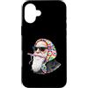 Vintage Retro Knitting Cute Lover Women Custodia per iPhone 16 Plus Filato quadrato per uncinetto Charles Darwin Evolution Theory Granny