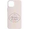 Grace And Glory Studio Custodia per iPhone 14 Plus Citazione femminile con fiocco floreale Blessed With Beauty Cheer