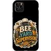 Jimbeels Custodia per iPhone 11 Pro Max Bee Yard Supervisor umorismo apicoltore