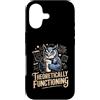 Physics Owl Coffee Nerd Science Humor Custodia per iPhone 17 Teoricamente funzionante Gufo Fisica Caffè Umorismo