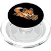rugby fox dive quick rugby oval ball scr Cartone animato Rugby Fox Dive PopSockets PopGrip per MagSafe