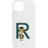 Timowo Studio Custodia per iPhone 14 Plus Giraffa Diploma Lettera R Alfabeto Animale