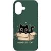 Cute Homeless Cat in a Box Custodia per iPhone 17 Gatto senzatetto carino gattino cartone animato amante gatto animale umorismo