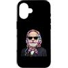 Vintage Retro Knitting Cute Lover Women Custodia per iPhone 16 Filato quadrato per uncinetto Charles Darwin Evolution Theory Granny