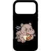 hippo rugby strong mascot run cartoon ru Custodia per iPhone 17 Pro Max Forte ippopotamo rugby corridore cartone animato
