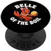 Mardi Gras Novelty Apparel Belle Of The Boil Crawfish - Pesci d'aragosto, da donna PopSockets PopGrip Adesivo