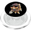 Vintage Retro Knitting Cute Lover Women Goldfish - Filato quadrato per uncinetto, per amanti dell'uncinetto PopSockets PopGrip per MagSafe