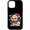 cat winter scarf box snow wintertime yul Custodia per iPhone 12 mini Simpatico gatto invernale con sciarpa e scatola